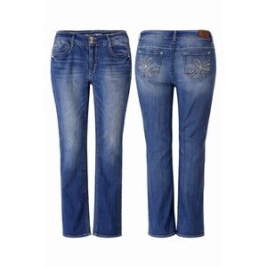 Wallflower Luscious Curvy Fit Women’s Jeans Size 14 Plus Long Blue Stretch Denim